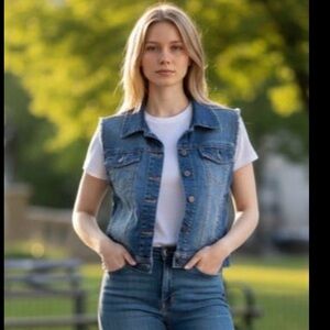 American Rag Jean Vest Sz (L)  NWT